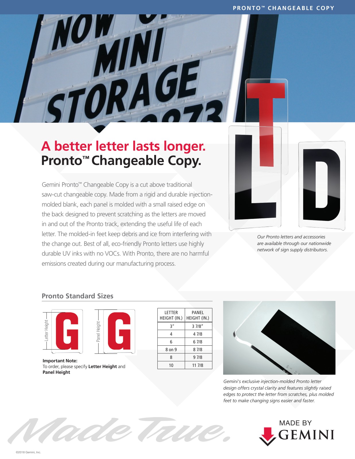Product Sell Sheet